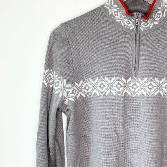 Meister Vintage Wool Blend Fair Isle Sweater / Quarter Zip - Women’s US XL - Picture 5 of 9